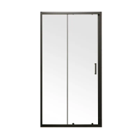 Двері в нішу Mixxus Premium DIVERSE SD01-120x185-TR прозоре скло 5мм, BLACK (MI6877)